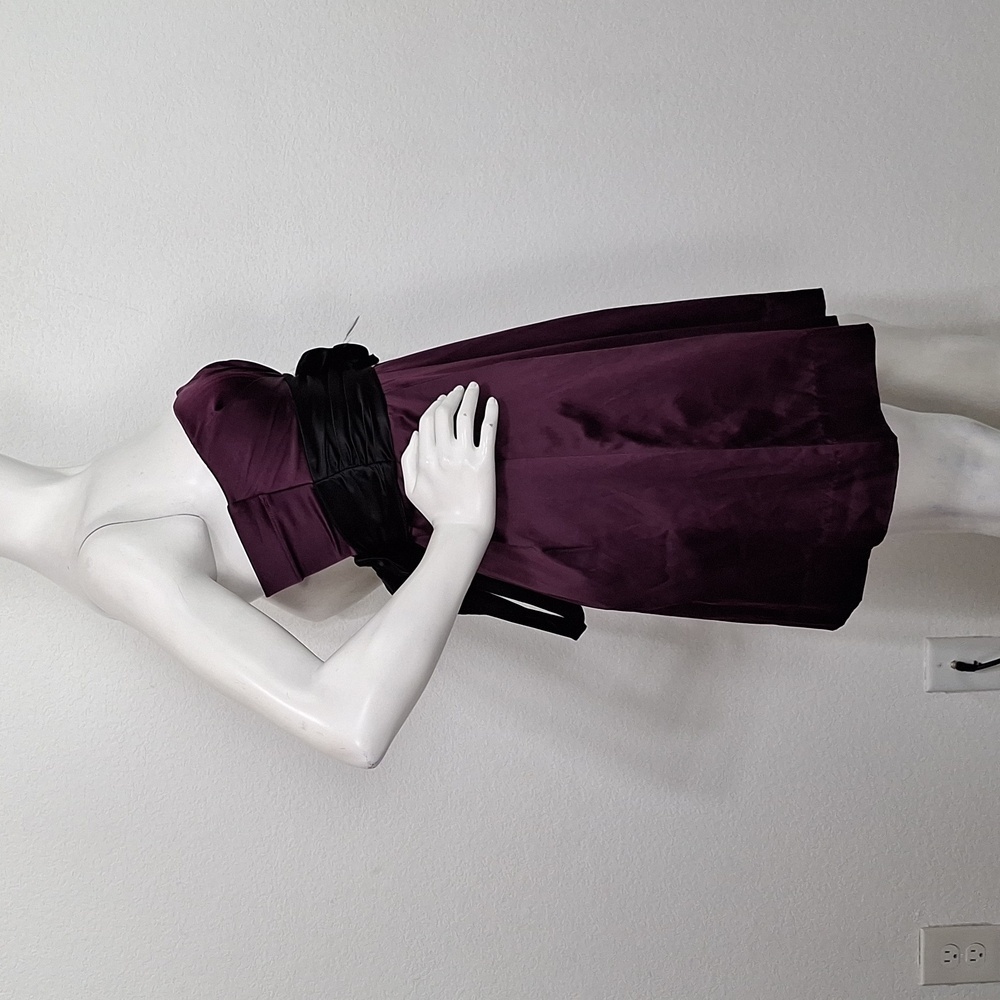 Speckless Y2K Whimsigoth Fairy Purple Strapless Party Dress W/Black Bow Size 3 - Picture 4 of 13